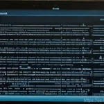 최순실 태블릿 PC 사건 - **Prompt:** "A close-up shot of an old, slightly worn tablet PC resting on a dark, polished wooden d...